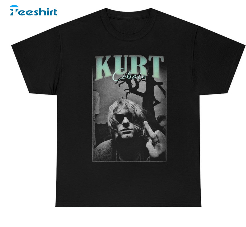 Kurt Cobain Retro Shirt, Nirvana Short Sleeve Unisex T-shirt