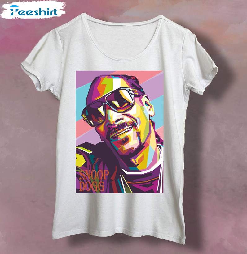 Snoop Dog Trendy Shirt, Hip Hop Unisex T-shirt Short Sleeve