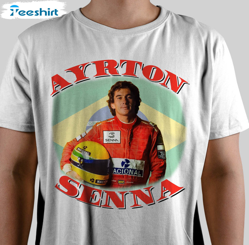 Ayrton Senna Lewis Hamilton Shirt, Formula One Racing Crewneck Unisex Hoodie