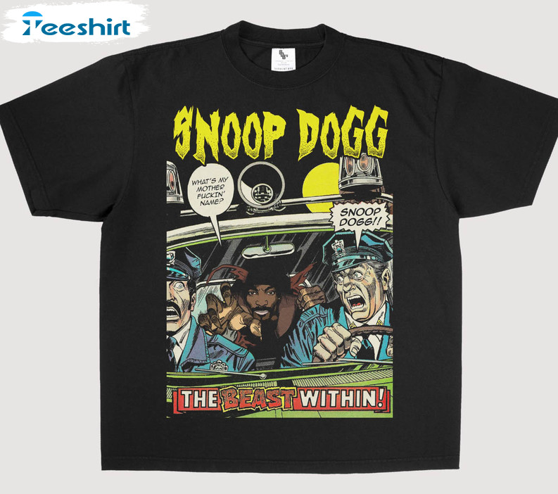 Snoop Dogg Vintage Shirt, Music Hip Hop Short Sleeve Unisex Hoodie