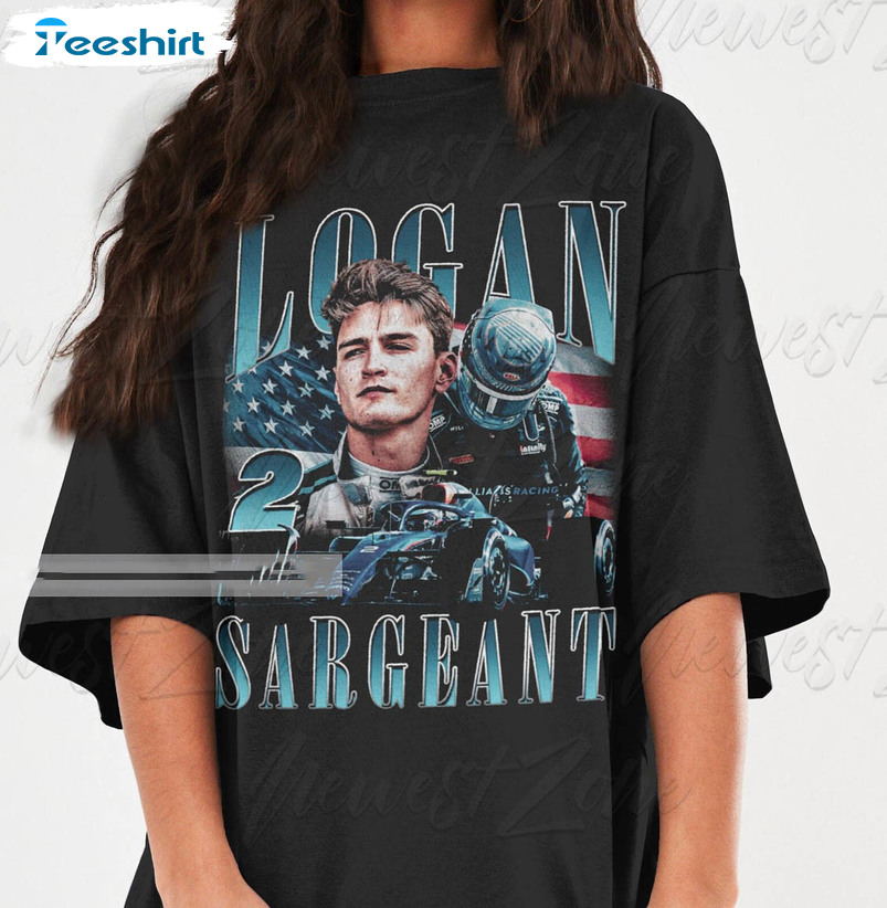 Logan Sargeant Shirt, Formula Racing Driver American Championship Short Sleeve Sweatshirt