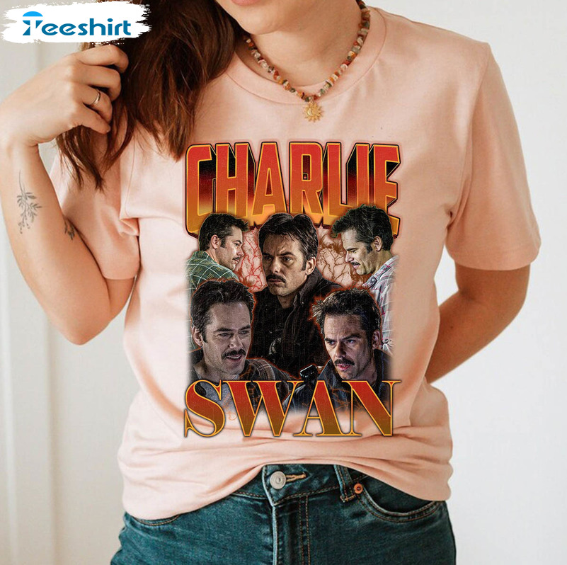 Limited Charlie Swan Shirt, Vintage Unisex Hoodie Short Sleeve