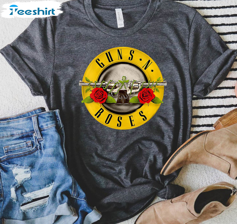 Guns N Roses Shirt , Vintage Rock Band Tee Tops Sweatshirt