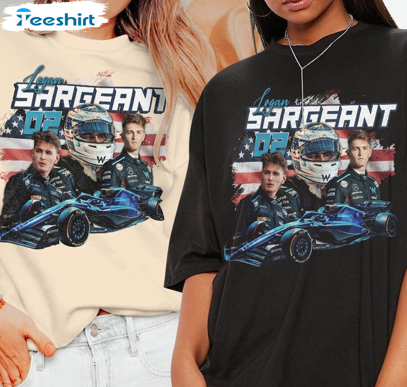 Logan Sargeant K1 Shirt, Logan Sargeant Racing Short Sleeve Sweatshirt