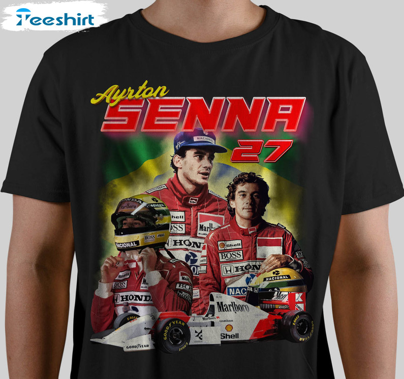 Ayrton Senna Mclaren Formula One Shirt, Racing Grand Prix F1 Unisex Hoodie Crewneck