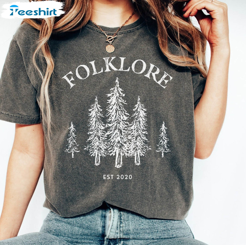 Folklore Taylor Shirt, Forest Album Short Sleeve Unisex T-shirt