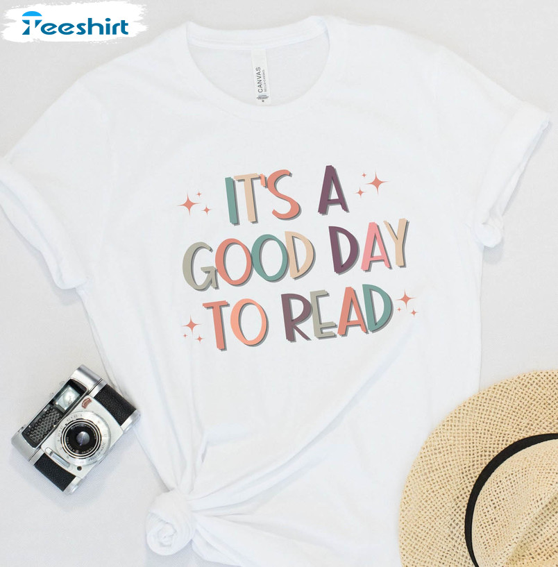 It's A Good Day To Read Vintage Shirt, Vintage Unisex Hoodie Short Sleeve