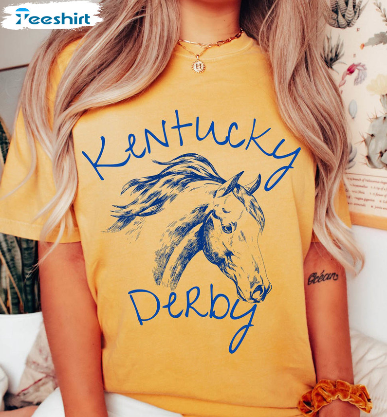 Kentucky Derby Trendy Shirt, Horse Racing Kentucky Unisex Hoodie Long Sleeve