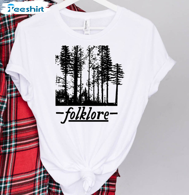 Folklore Forest Shirt, Funny Music Long Sleeve Unisex T-shirt