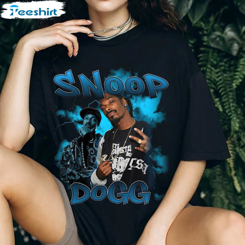 Vintage Snoop Dogg Shirt, Trendy Rapper Unisex T-shirt Crewneck