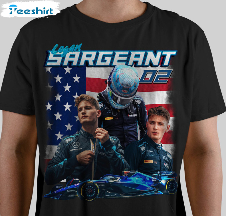 Logan Sargeant F1 Shirt, Formula One Racing Vintage Sweater Unisex T-shirt