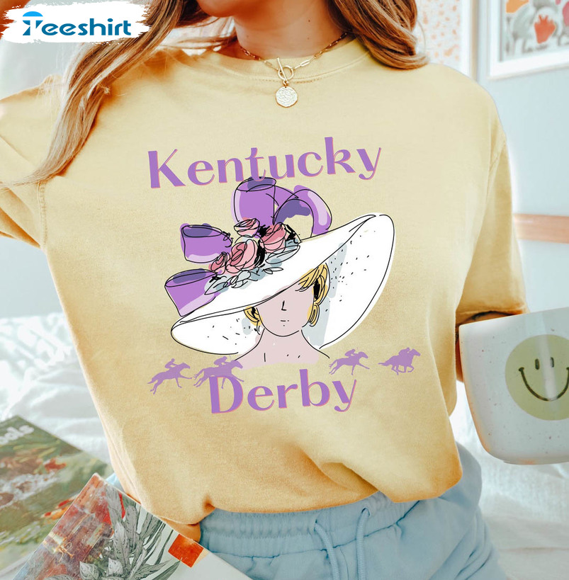 Kentucky Derby Trendy Shirt, Funny Horse Racing Long Sleeve Sweatshirt