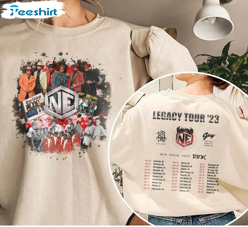 New Edition Legacy Tour 2023 Shirt, Music Tour 2023 Long Sleeve Unisex Hoodie