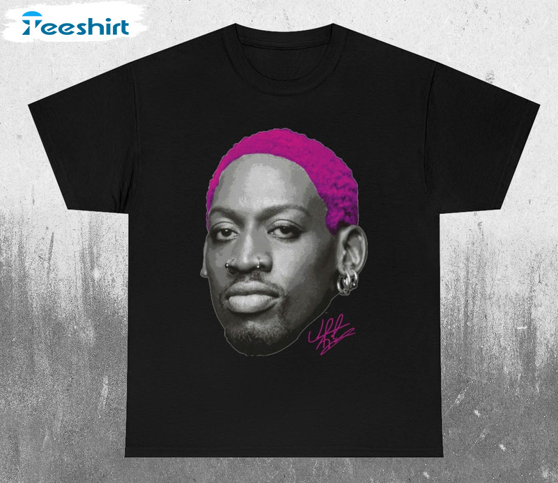 Dennis Rodman Shirt, Rapper Chicago Bulls Unisex T-shirt Short Sleeve