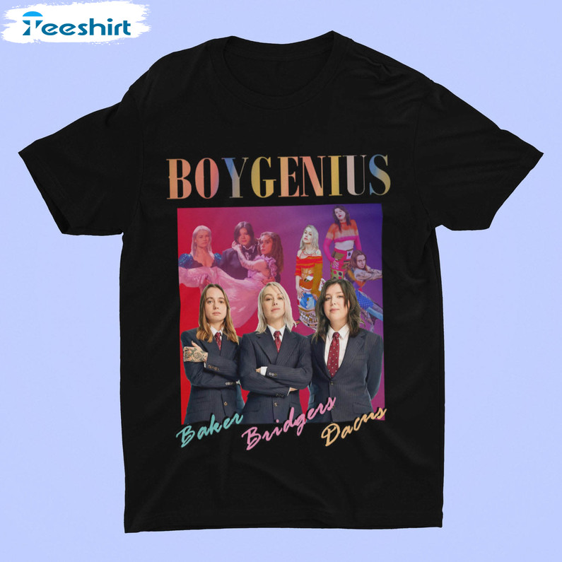 Boygenius Band Vintage Shirt, Reset Tour 2023 Crewneck Unisex Hoodie