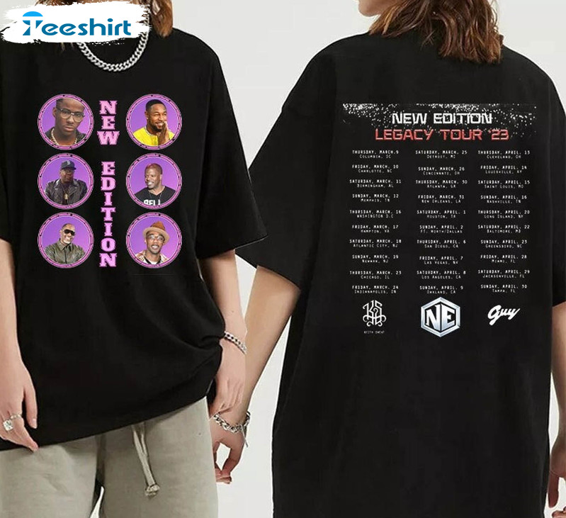 New Edition Band Retro Shirt, Legacy Tour 2023 Unisex T-shirt Unisex Hoodie