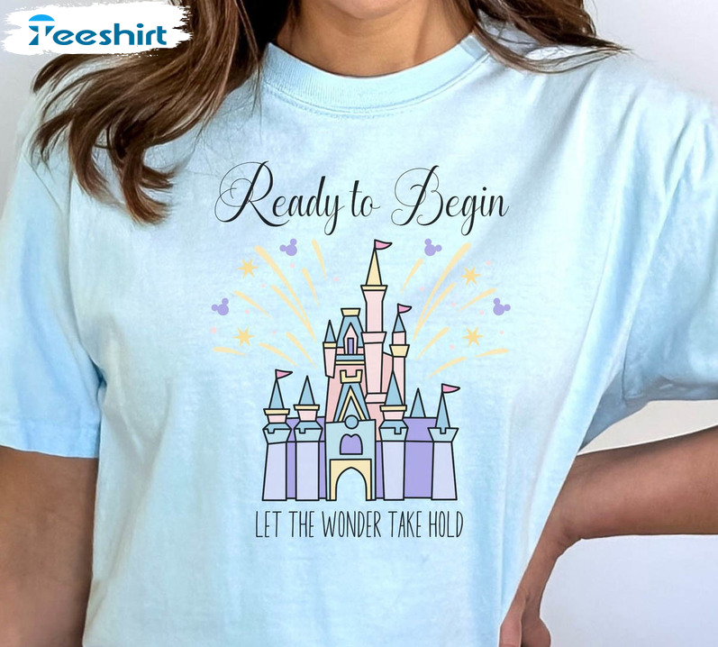 Let The Wonder Take Hold Shirt, Funny Magic Kingdom Short Sleeve Tee Tops