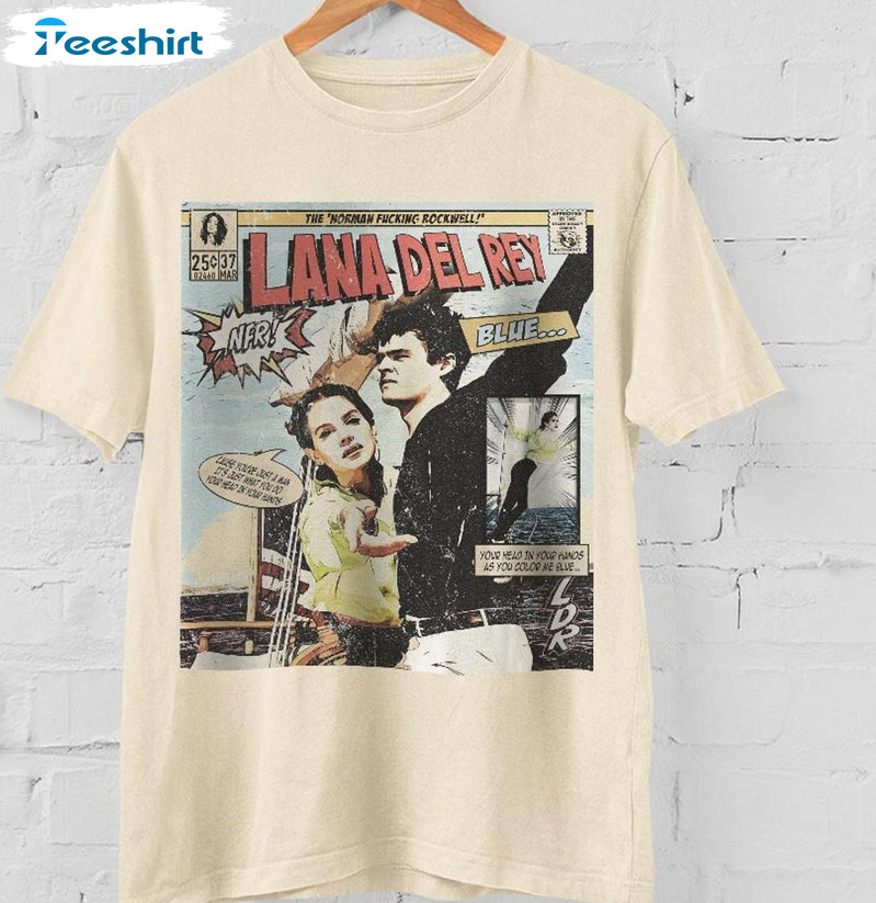 Lana Del Rey Comic Shirt, Norman Fucking Rockwell Sweater Crewneck