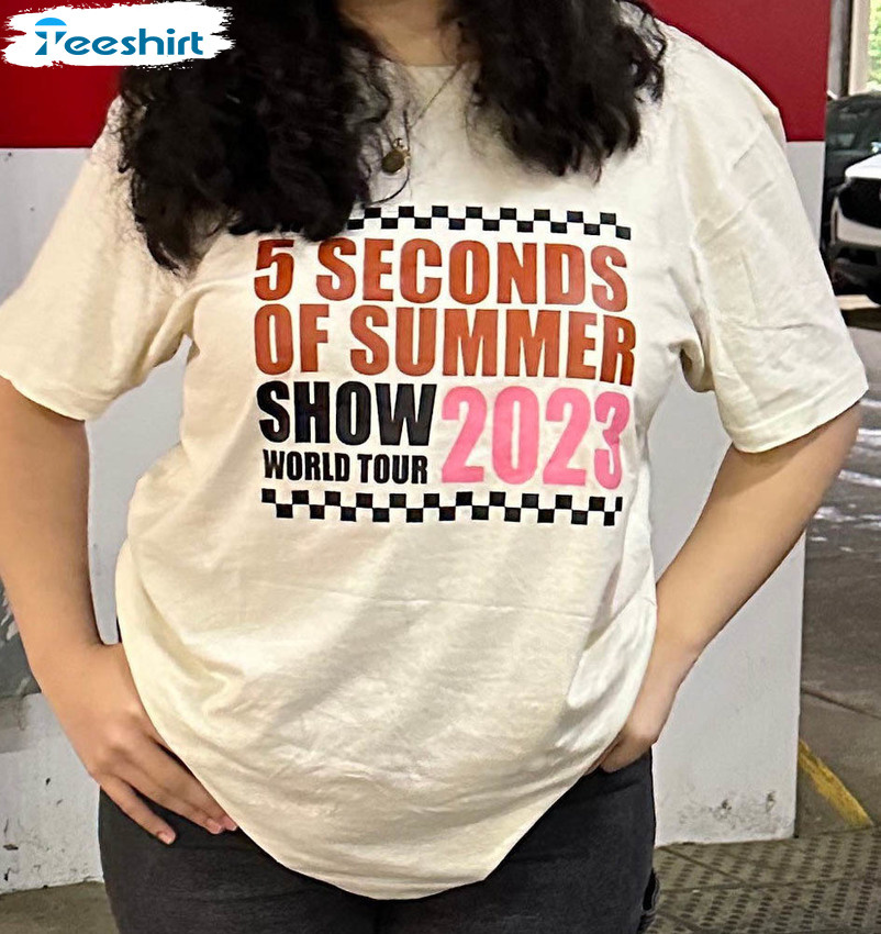 The Show World Tour Shirt, 5 Seconds Of Summer Unisex Hoodie Short Sleeve