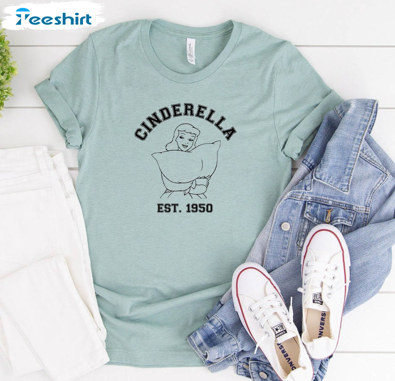 Cinderella Est 1950 Shirt , Disney Princess Long Sleeve Unisex Hoodie