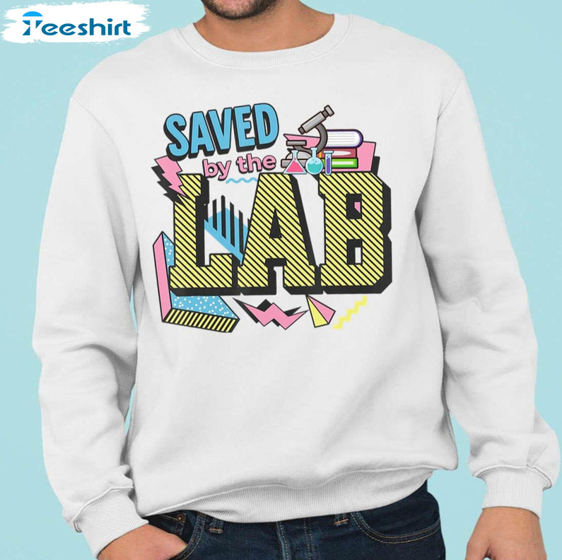 Saved By The Lab Shirt, Retro Lab Week 2023 Long Sleeve Unisex T-shirt