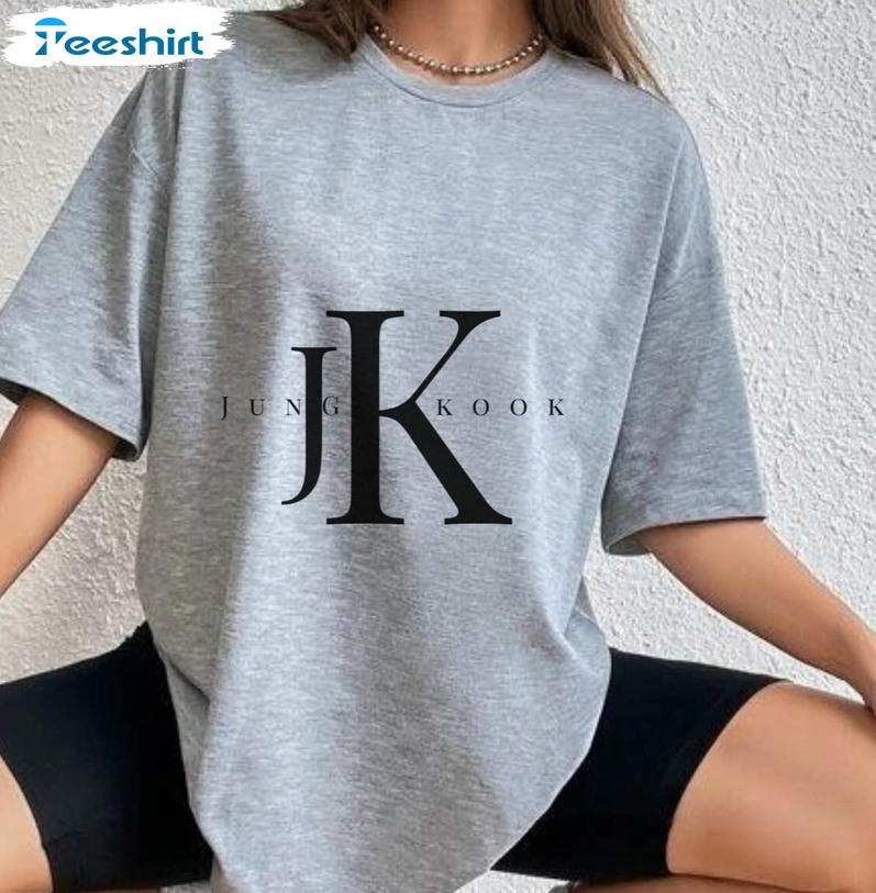 Jungkook Jk Shirt, Bts Jungkook Jeon Short Sleeve Crewneck