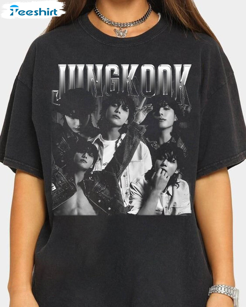 Vintage Jungkook 90s Shirt, Jungkook Calvin Klein Bts Short Sleeve Long Sleeve