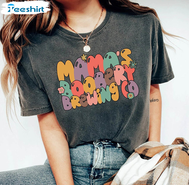 Mama's Boobery Brewing Co Shirt, Funny Mom Short Sleeve Unisex T-shirt