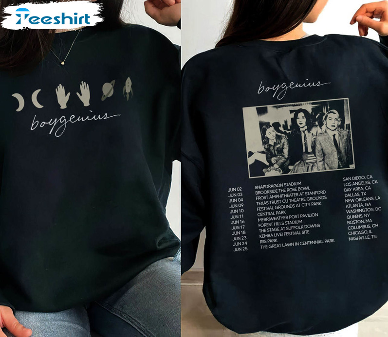 Reset Tour 2023 Shirt, Boygenius Band Tour 2023 Long Sleeve Unisex Hoodie