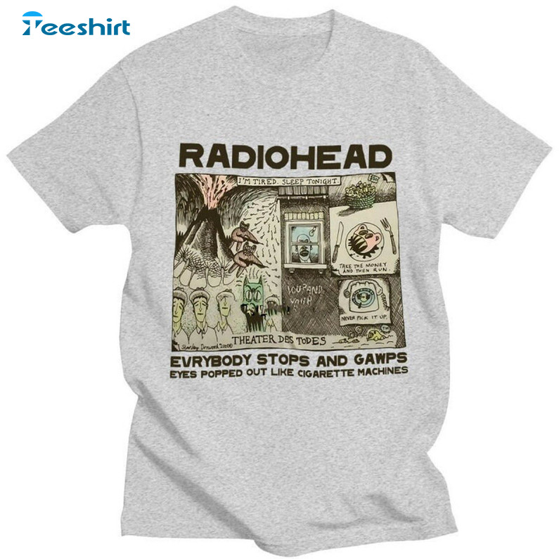 Radiohead Trendy Shirt, Rock Music Short Sleeve Unisex T-shirt