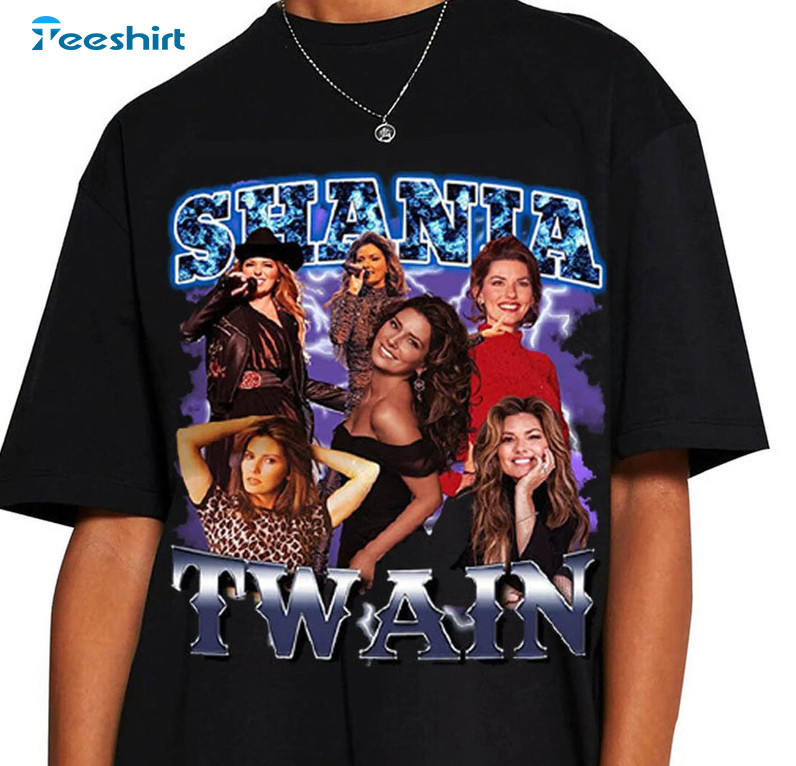 Retro Shania Twain Vintage Shirt, Shania Twain Unisex Hoodie Crewneck