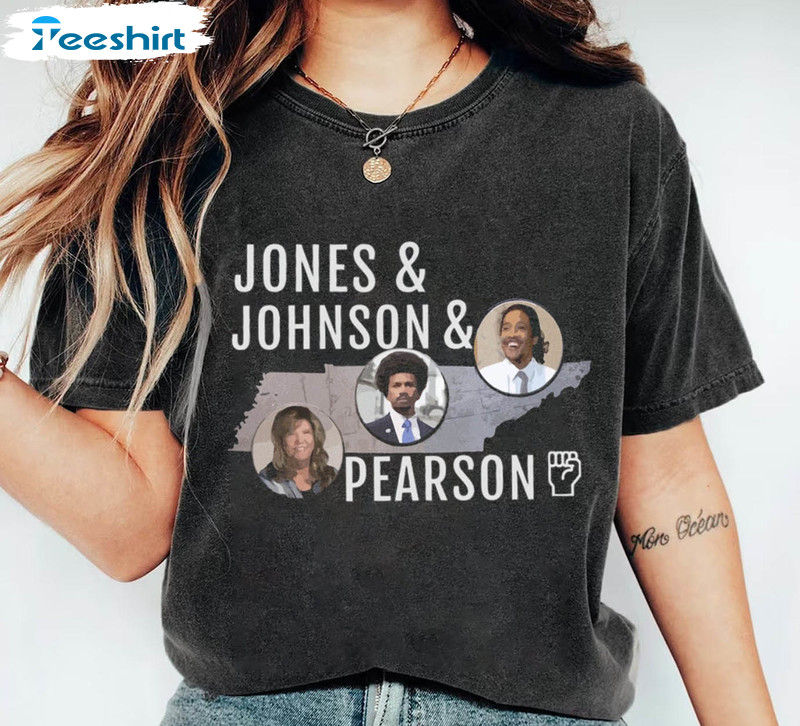 Jones Pearson Johnson Shirt, I Stand With The Tennessee 3 Protest Short Sleeve Sweater