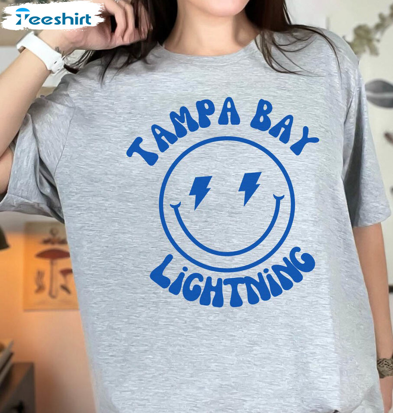 Tampa Bay Lightning Smile Face Shirt, Vintage Sweatshirt Unisex T-shirt