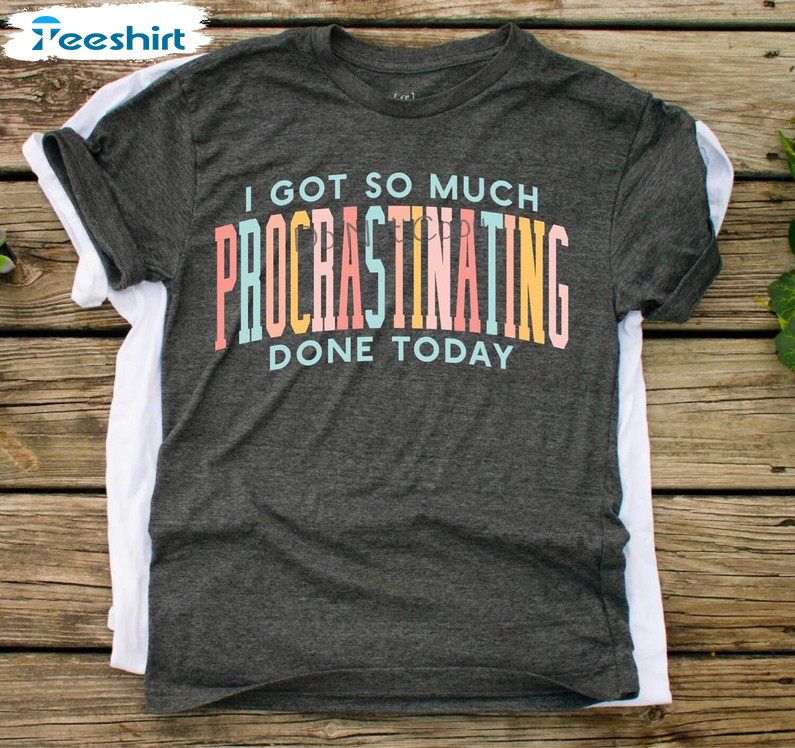 I Got So Much Procrastinating Done Today Sweatshirt, Unisex Hoodie