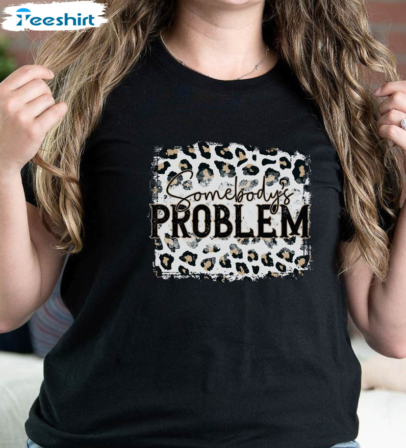 Somebody's Problem Shirt, Cow Print Wild West Wallen Crewneck Sweatshirt