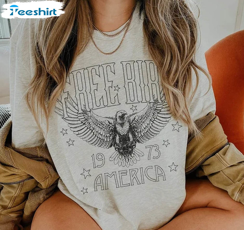 Free Bird Shirt , Boho Thunderbird Unisex T-shirt Crewneck