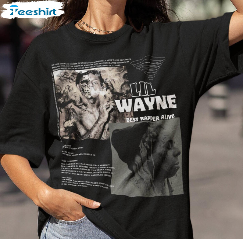 Lil Wayne Shirt, Rapper Trendy Short Sleeve Unisex T-shirt