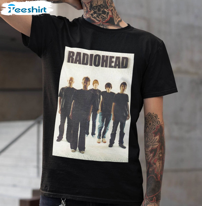 Radiohead Vintage Shirt, Radiohead Concert Unisex Hoodie Long Sleeve