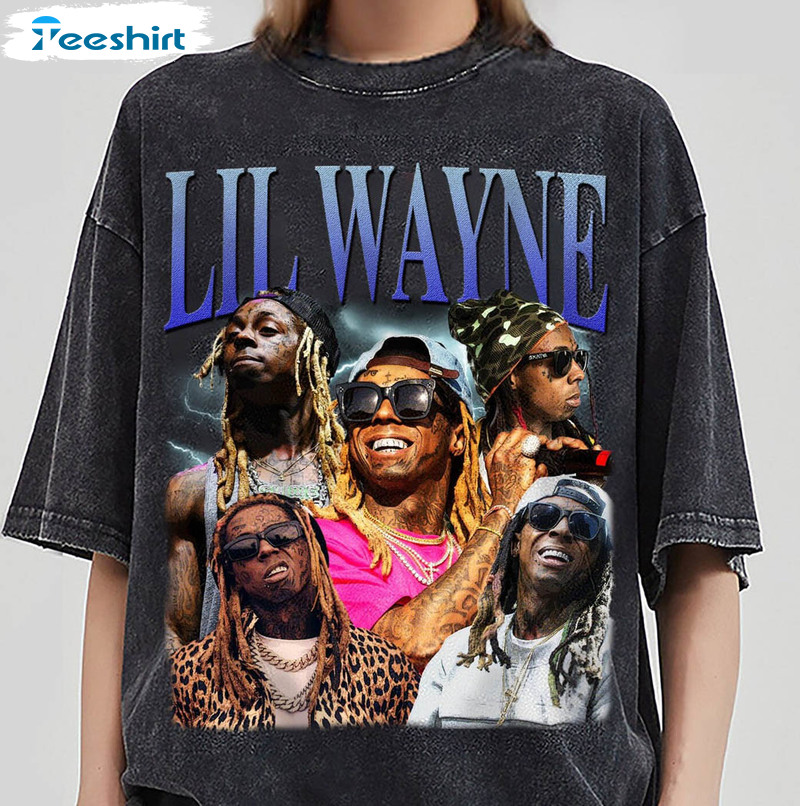 Lil Wayne Vintage Shirt, Hiphop Rapper Long Sleeve Unisex T-shirt