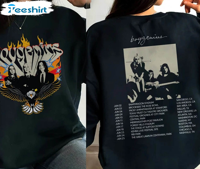 Boygenius Band Tour Shirt, Reset Concert Rock Music Tour Unisex T-shirt Long Sleeve