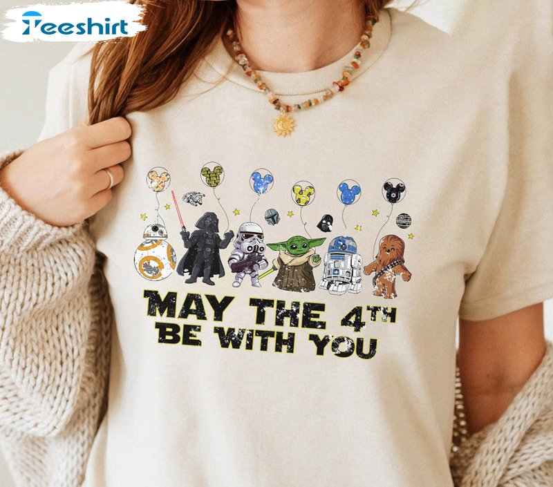 Disney Star Wars Shirt, Retro Star Wars May The 4th Be With You Unisex Hoodie Unisex T-shirt