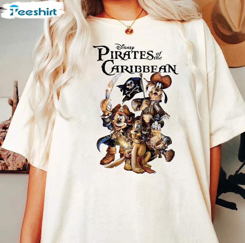 Disney Pirates Shirt, Pirates Of The Caribbean Disneyworld Short Sleeve Unisex Hoodie
