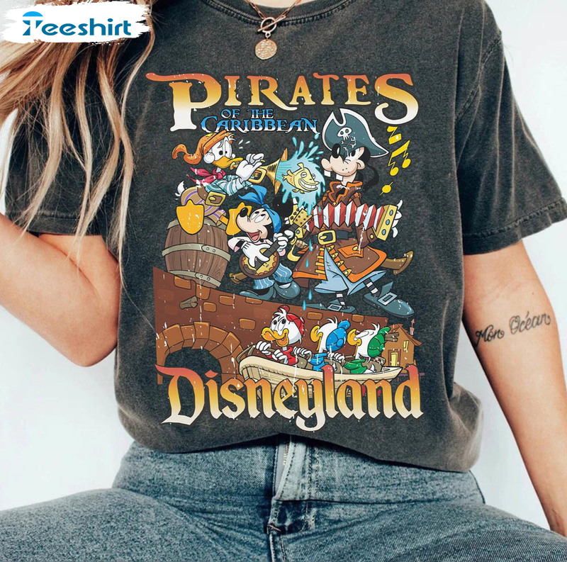 Vintage Pirates Of The Caribbean Shirt Mickey Pirates Shirt For