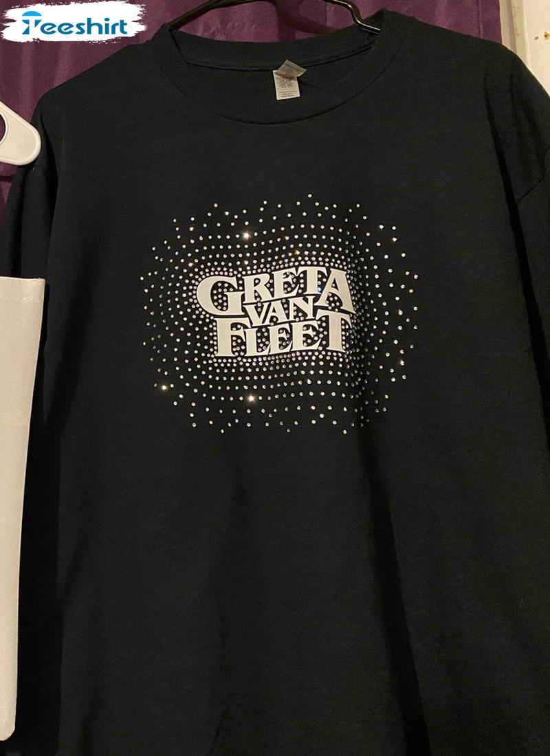 Greta Van Fleet Shirt, Rhinestone Unisex T-shirt Long Sleeve