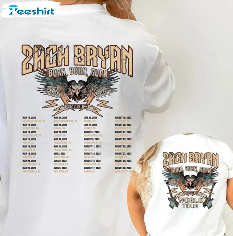 Zach Bryan Vintage Shirt , Country Music Crewneck Sweatshirt Unisex T-shirt