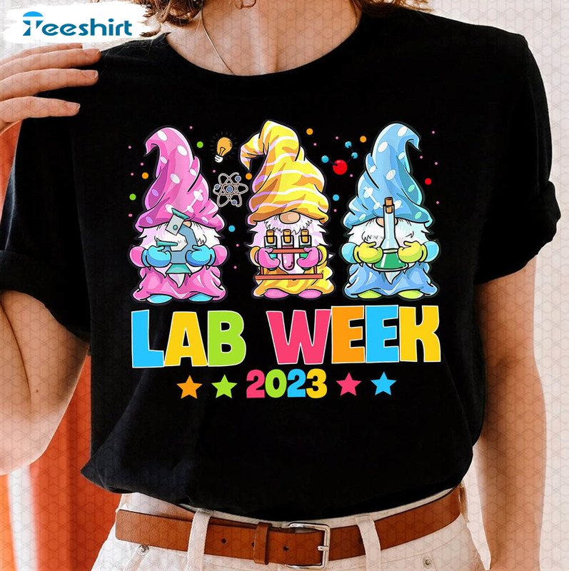 Gnomie Lab Week 2023 Shirt, Laboratory Technician Lab Tech Long Sleeve Unisex Hoodie