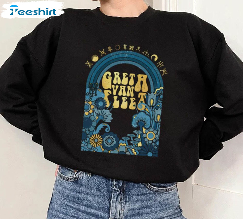 Greta Van Fleet Sweatshirt,Retro Greta Van Fleet Long Sleeve Unisex Hoodie