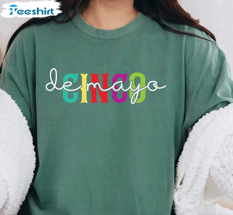 Cinco De Mayo Trendy Shirt, Mexico Celebration Funny Long Sleeve Sweatshirt