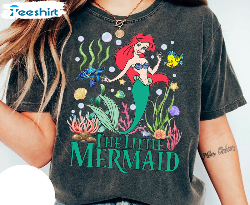 Vintage Little Mermaid Comfort Shirt, Vintagethe Little Mermaid Tee Tops Unisex Hoodie