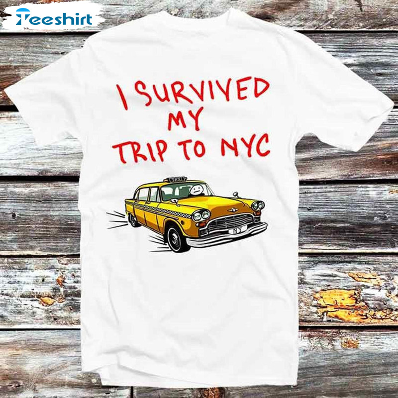 I Survived My Trip To NYC Shirt, New York City Spider Tom Unisex Hoodie Crewneck